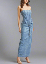 Cargar imagen en el visor de la galería, Vestido Denim
