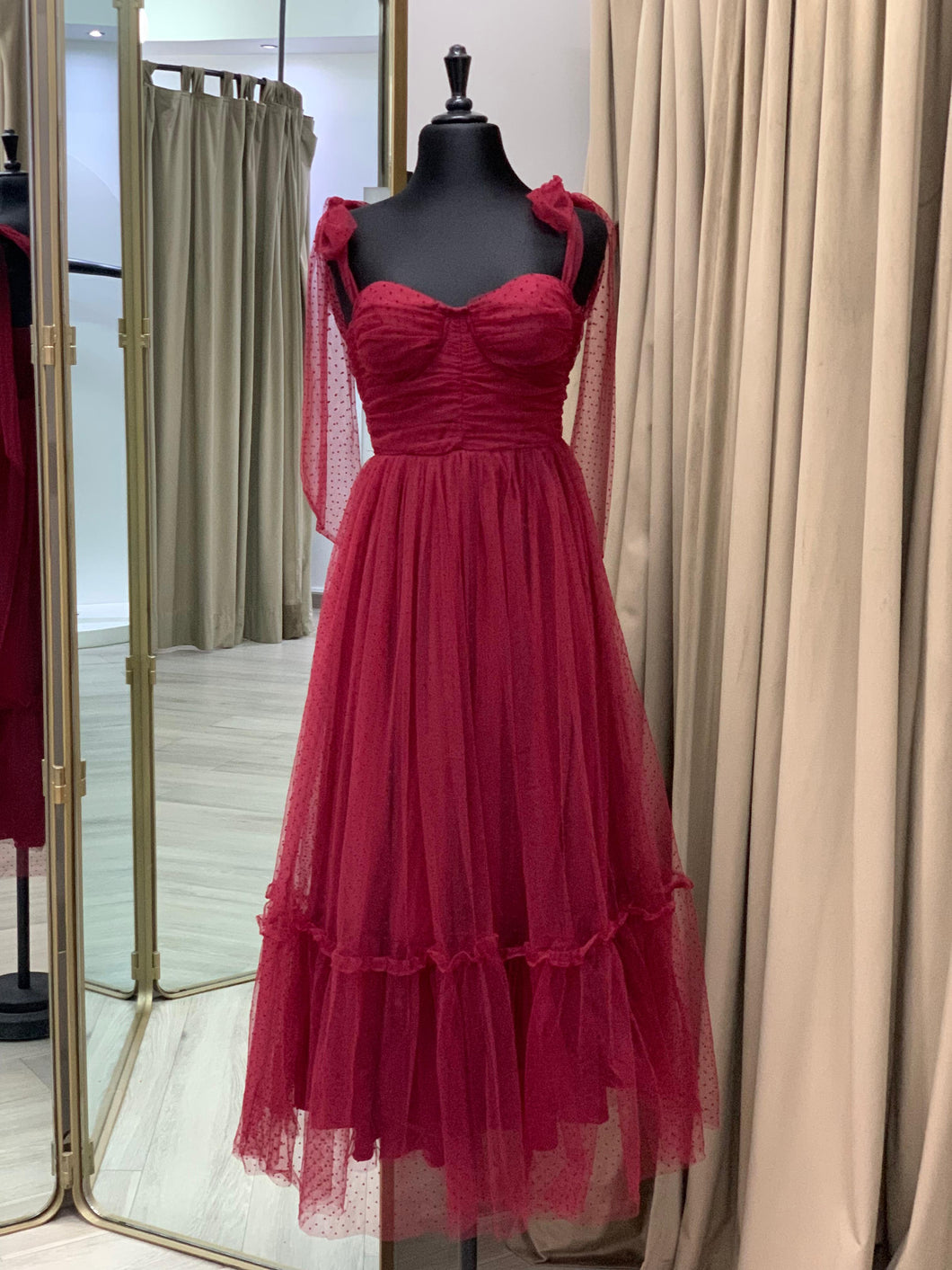 Vestido Burgandy