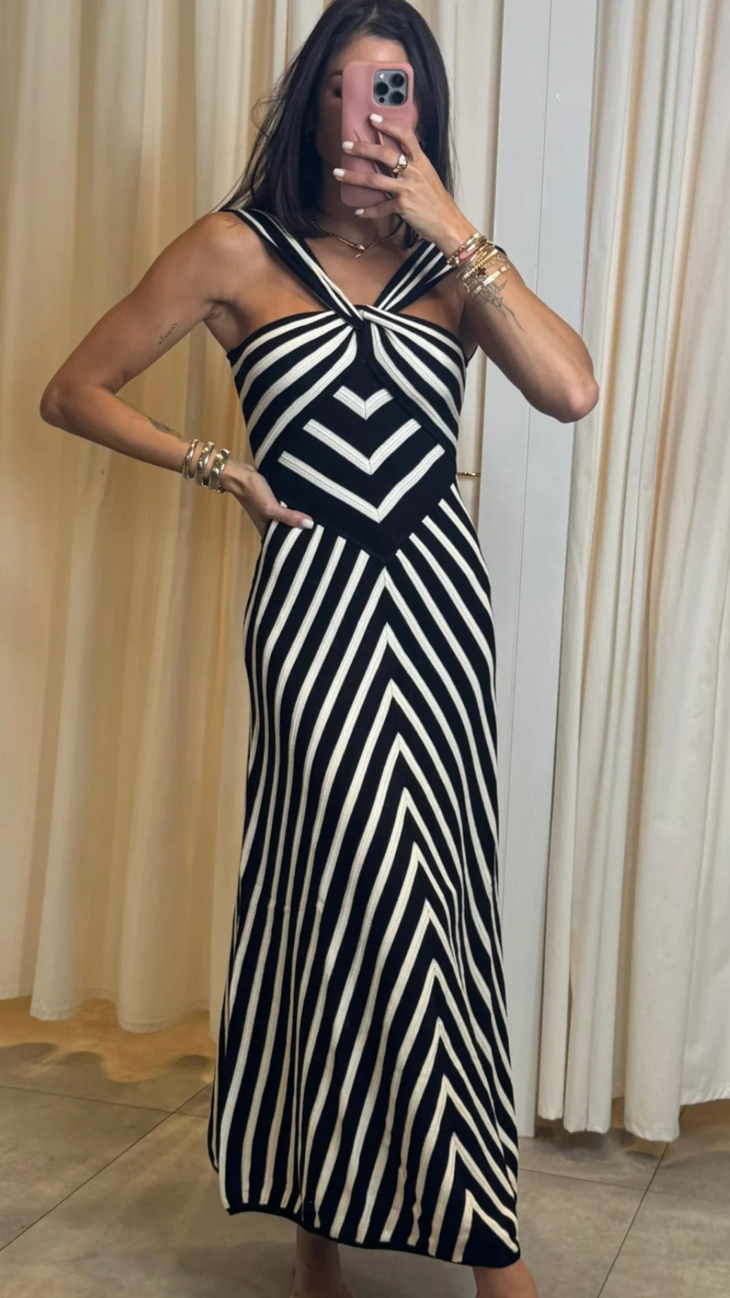 Vestido Black and white