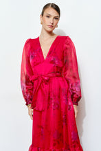 Cargar imagen en el visor de la galería, Vestido Rojo Floral
